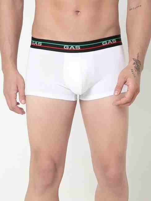 GAS | Men's Solid Classic Cotton Trunks - White