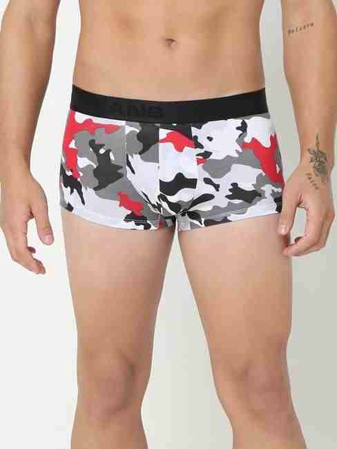 GAS | Men's Abstract Classic Cotton Trunks - Red