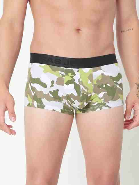 GAS | Men's Abstract Classic Cotton Trunks - Green
