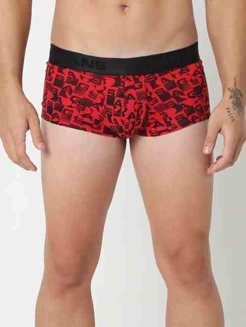 GAS | Men's Abstract Classic Cotton Trunks - Red