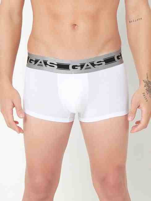 GAS | Men's Solid Classic Modal Trunks - White