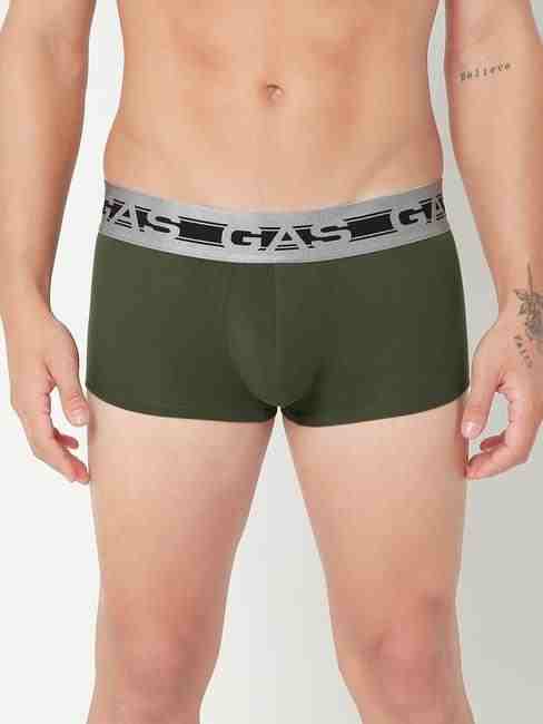 GAS | Men's Solid Classic Modal Trunks - Green