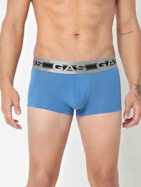 GAS | Men's Solid Classic Modal Trunks - Blue