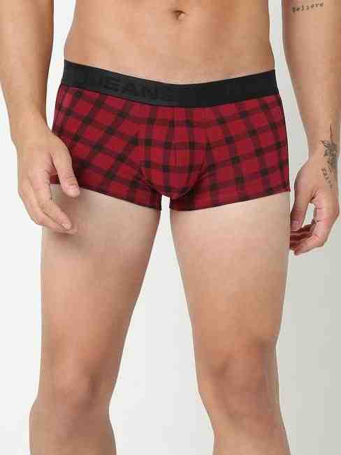 GAS | Men's Abstract Classic Cotton Trunks - Red