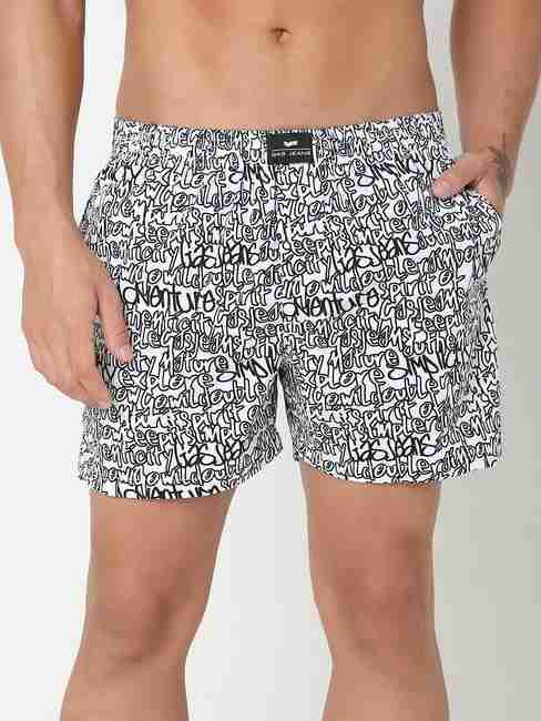 GAS | Men's Abstract Classic Cotton Boxers - White