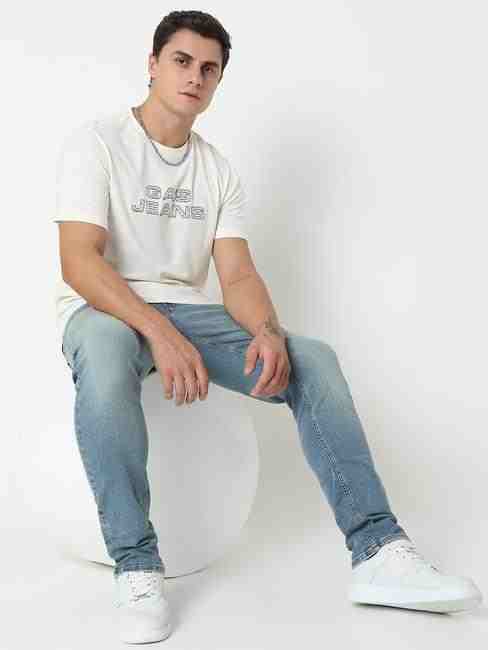 GAS | Toki Slim Straight Fit Solid Denim