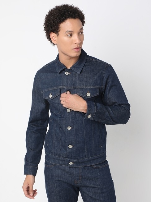 GAS | Oklahoma Fit Solid Cotton Lycra Jacket
