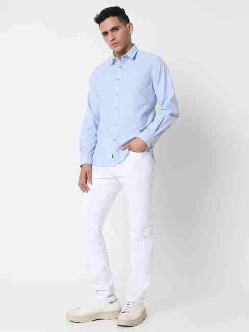 GAS | Regular Fit Solid Full Sleeve Shirt with Classic Collar