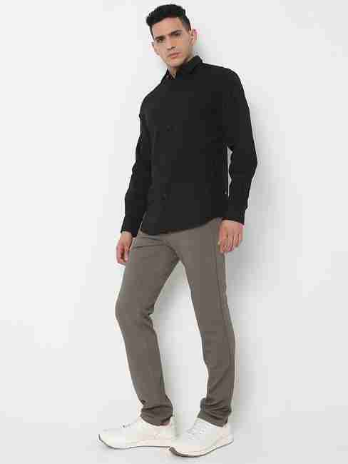GAS | Slim Fit Solid Full Sleeve Shirt with Classic Collar