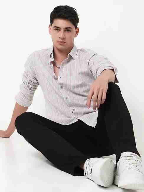 GAS | Regular Fit Striped Full Sleeve Shirt with Classic Collar