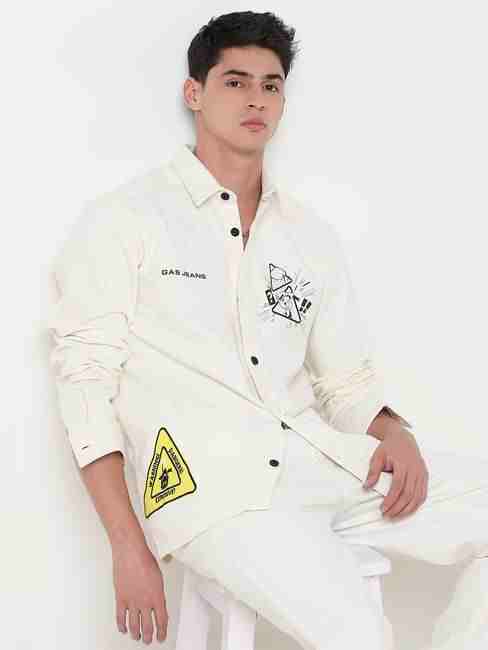 GAS | Donald Duck Shacket All Over Printed Full Sleeve Shirt with Classic Collar