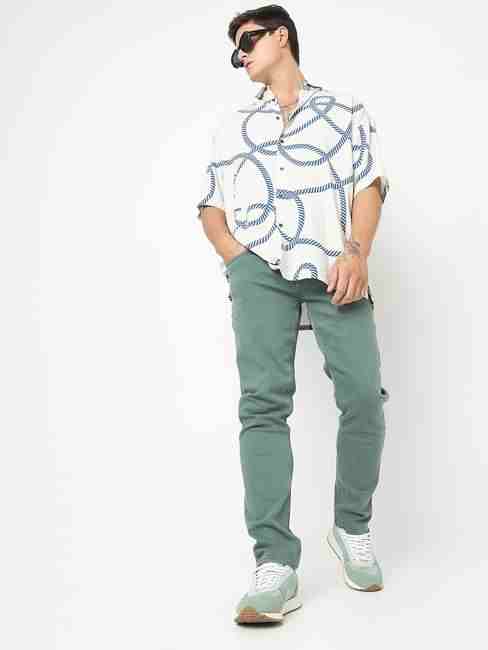 GAS | Boxy Fit All Over Printed Short Sleeve Shirt with Classic Collar