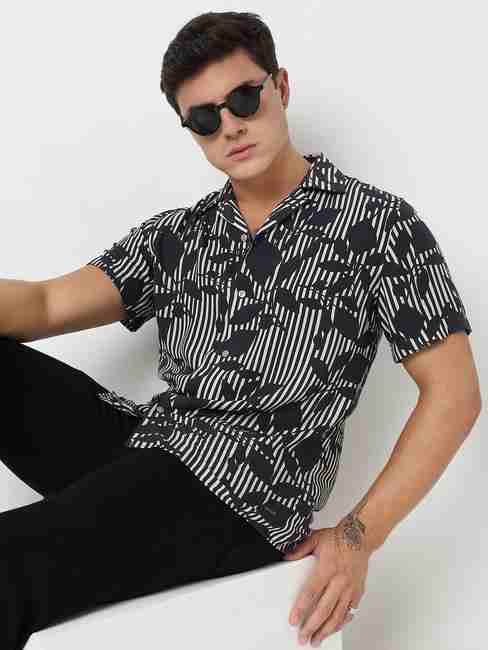 GAS | Regular Fit All Over Printed Short Sleeve Shirt with Resort Collar