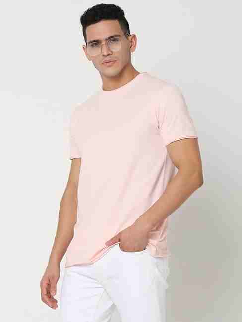 GAS | Slim Fit Solid Round Neck T-Shirt with Short Sleeve