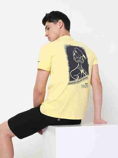 GAS | Donald Duck Graphic Round Neck T-Shirt with Short Sleeve