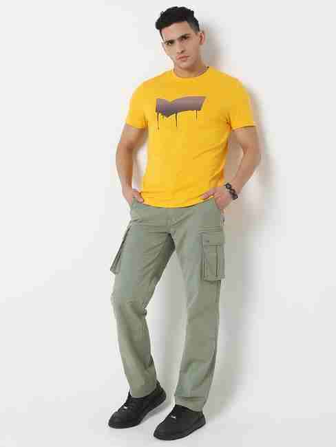 GAS | Regular Fit Printed Round Neck T-Shirt with Short Sleeve
