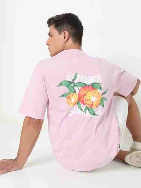 GAS | Boxy Fit Printed Round Neck T-Shirt with Short Sleeve