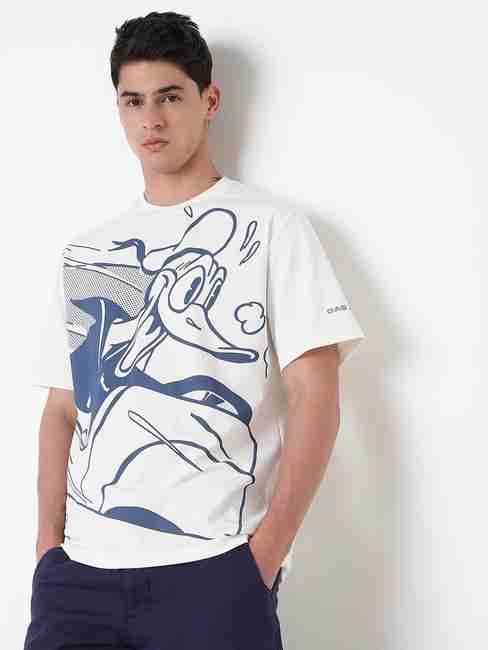 GAS | Donald Duck Boxy Fit Printed Round Neck T-Shirt with Short Sleeve