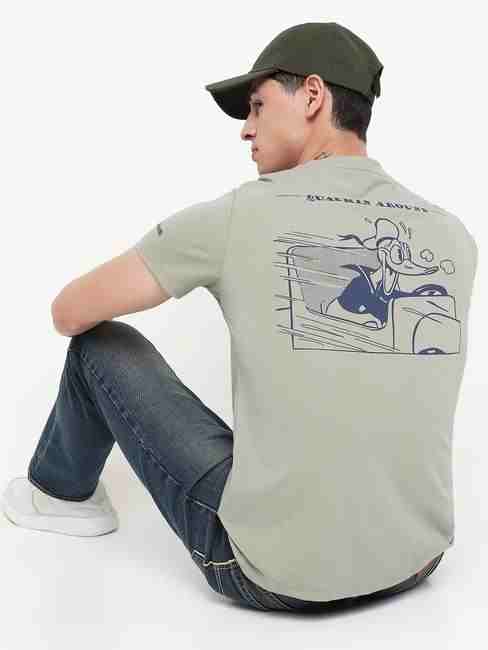 GAS | Donald Duck Printed Round Neck T-Shirt with Short Sleeve