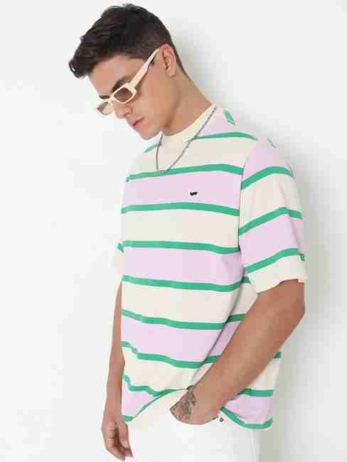 GAS | Boxy Fit All Over Printed Round Neck T-Shirt with Short Sleeve