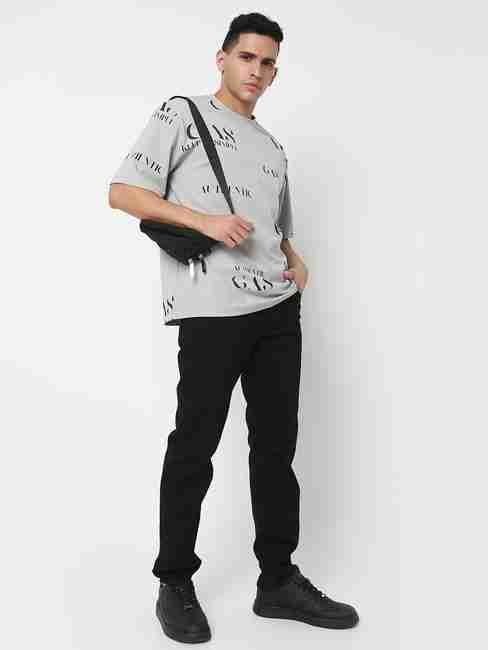 GAS | Boxy Fit All Over Printed Round Neck T-Shirt with Short Sleeve
