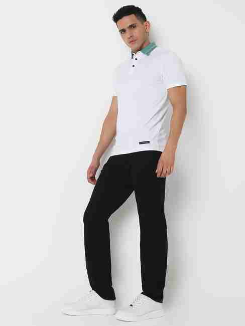 GAS | Slim Fit Solid Polo T-Shirt with Short Sleeve