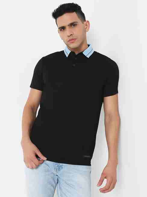 GAS | Slim Fit Solid Polo T-Shirt with Short Sleeve