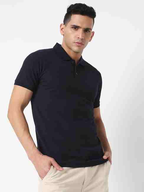 GAS | Regular Fit Solid Polo T-Shirt with Short Sleeve