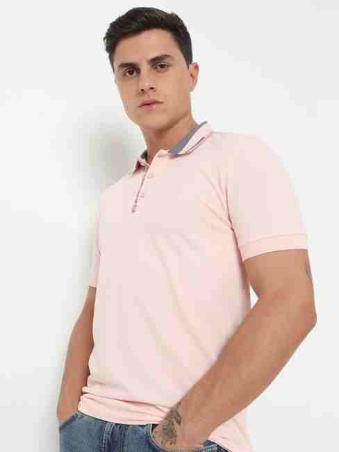GAS | Slim Fit Solid Polo T-Shirt with Short Sleeve
