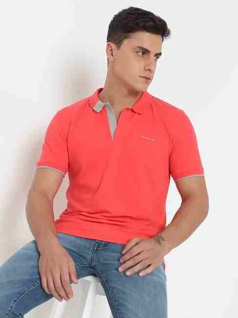 GAS | Regular Fit Solid Polo T-Shirt with Short Sleeve