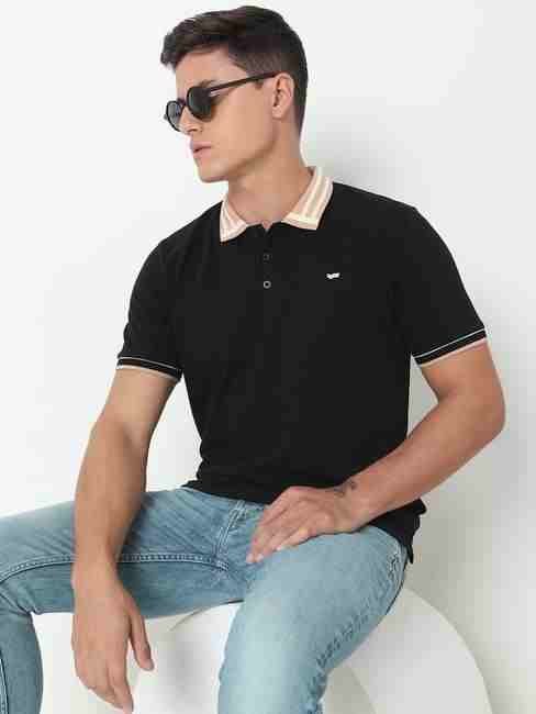 GAS | Regular Fit Solid Polo T-Shirt with Short Sleeve