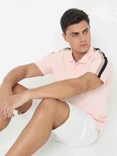 GAS | Regular Fit Solid Polo T-Shirt with Short Sleeve