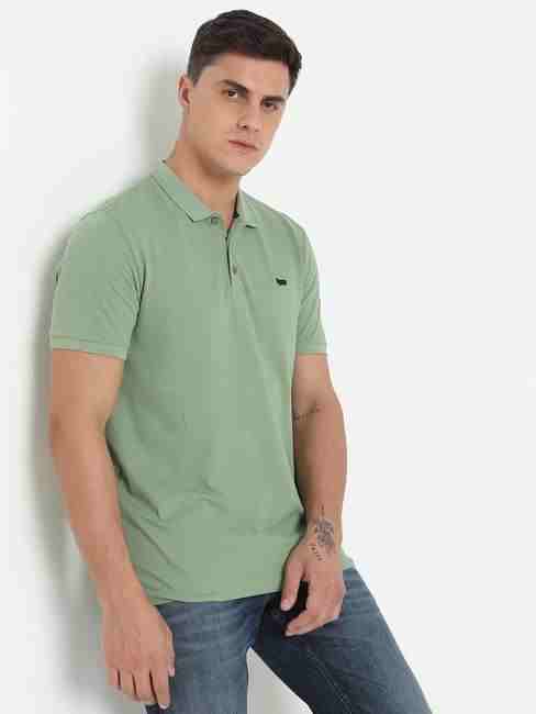 GAS | Regular Fit Solid Polo T-Shirt with Short Sleeve