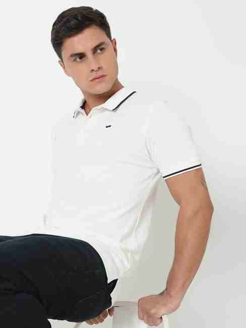 GAS | Regular Fit Solid Polo T-Shirt with Short Sleeve