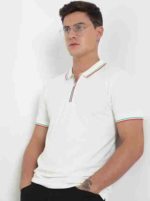 GAS | Regular Fit Solid Polo T-Shirt with Short Sleeve