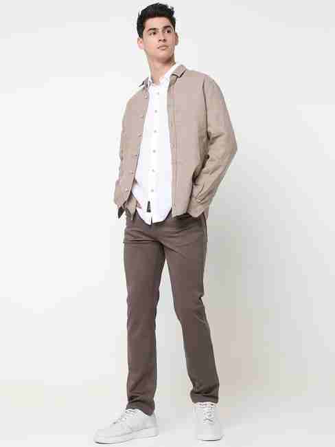GAS | Slim Fit Solid Trousers