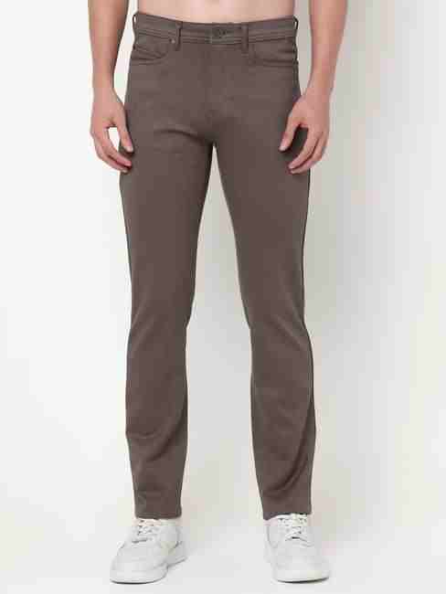 Slim Fit Solid Trousers