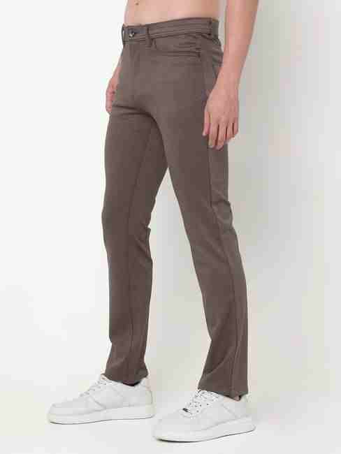 Slim Fit Solid Trousers