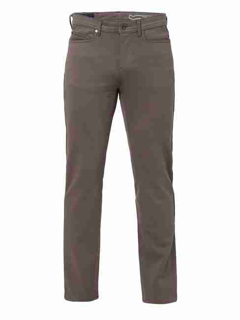 Slim Fit Solid Trousers
