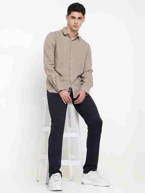 GAS | Slim Fit Solid Trousers
