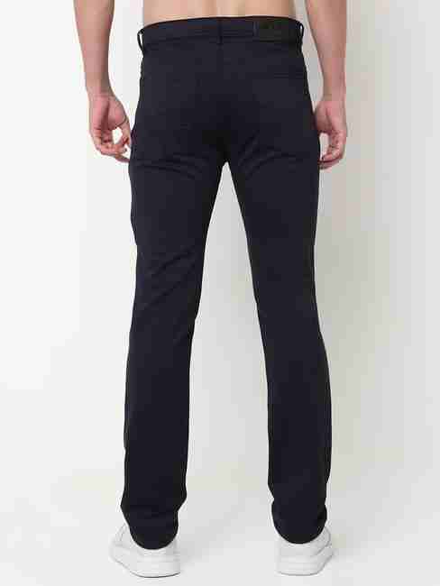 Slim Fit Solid Trousers