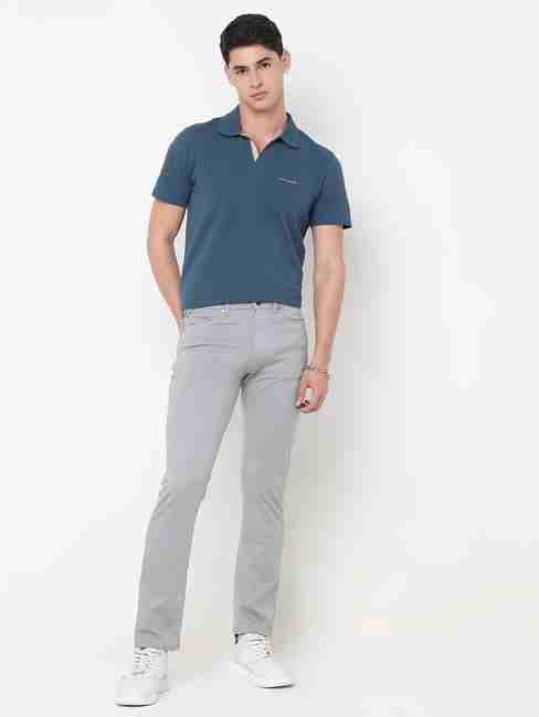 GAS | Slim Fit Solid Trousers