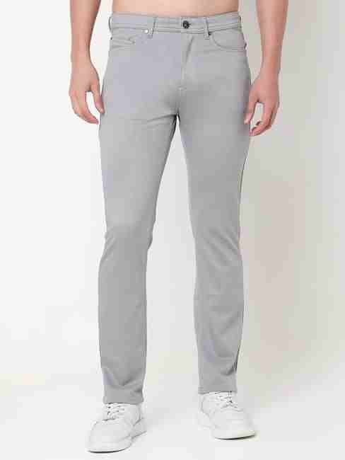 Slim Fit Solid Trousers