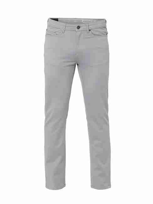 Slim Fit Solid Trousers