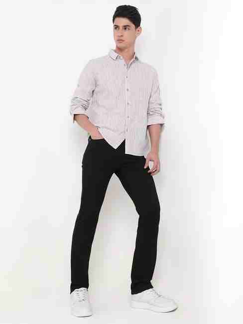 GAS | Slim Fit Solid Trousers