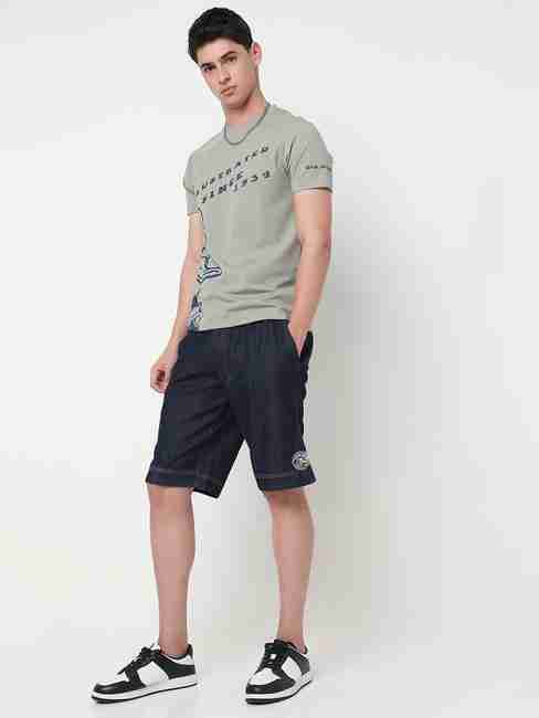 GAS | Donald Duck Graphic Printed Cotton Shorts