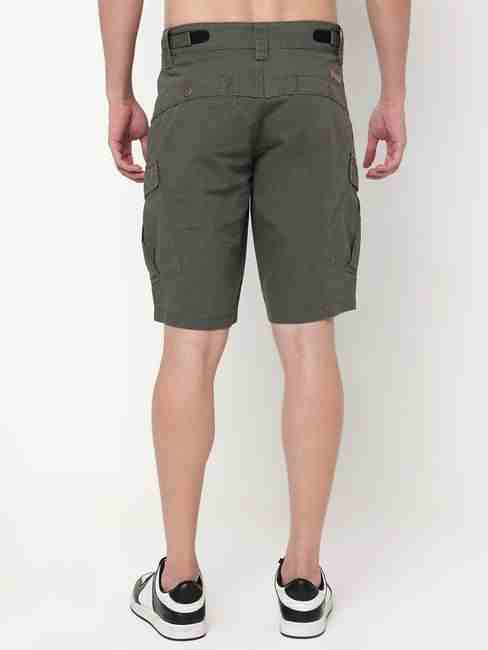 Regular Fit Solid Cotton Shorts