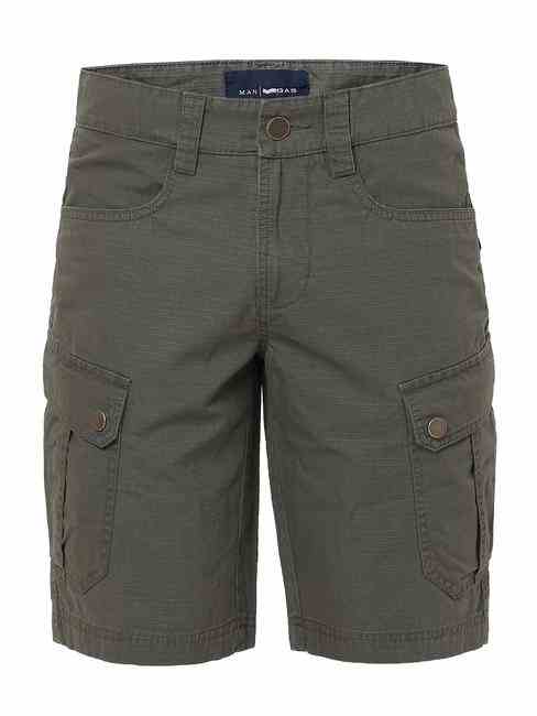 Regular Fit Solid Cotton Shorts