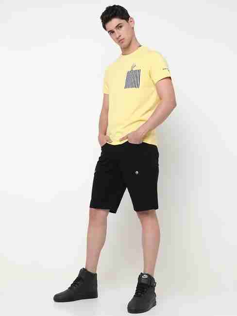 GAS | Regular Fit Solid Cotton Shorts