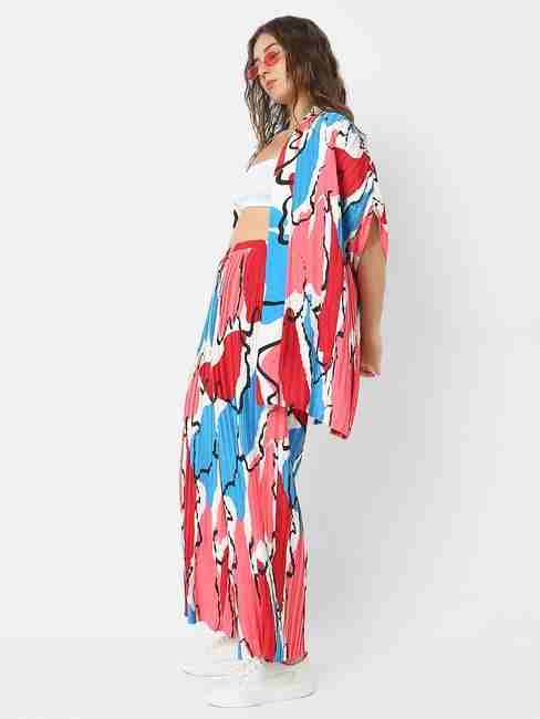 GAS | Oversized Printed Multicolor Shrug